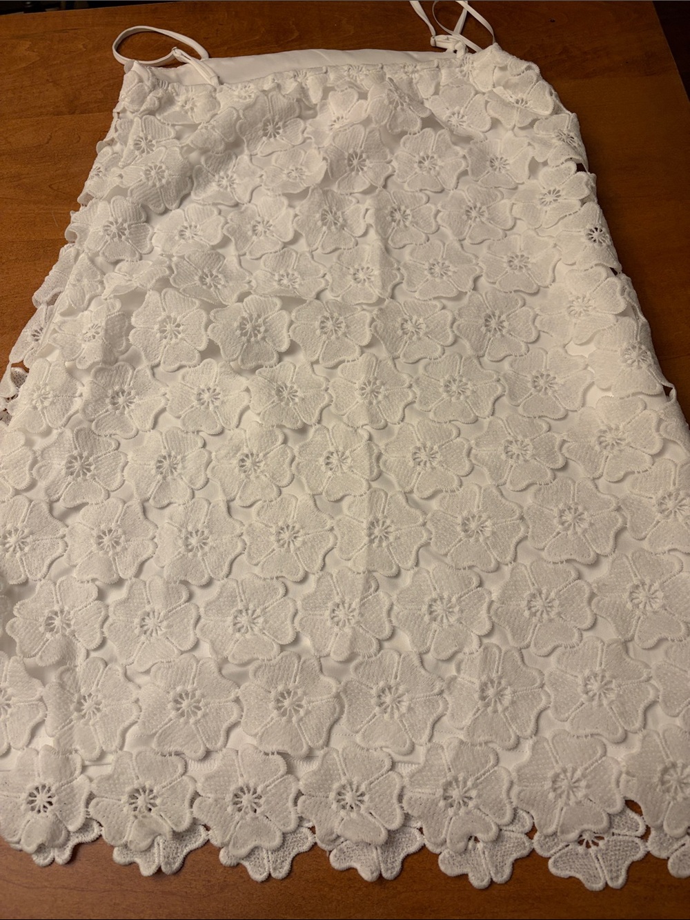 White Lace Spaghetti Strap Trinni Sundress by Petal & Pup - Picture 6 of 6